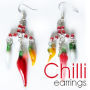 Chilli Earrings, Brighton